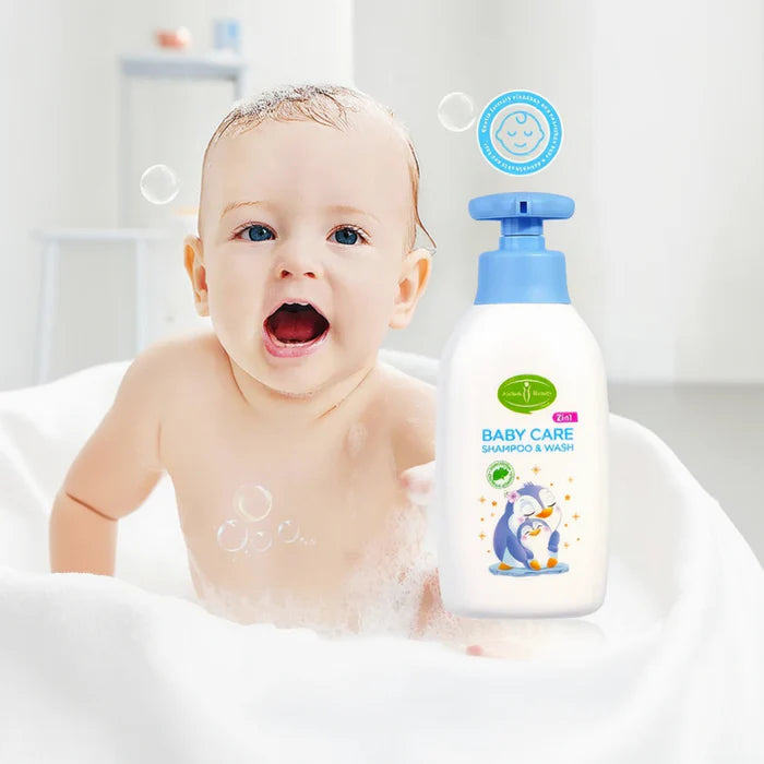 Aichun Beauty 2 In1 Baby Shampoo And Body Wash Gently Hair & Body Cleaning Nourishing Baby Hair Products Skin Moisturizing Body Wash 300ml