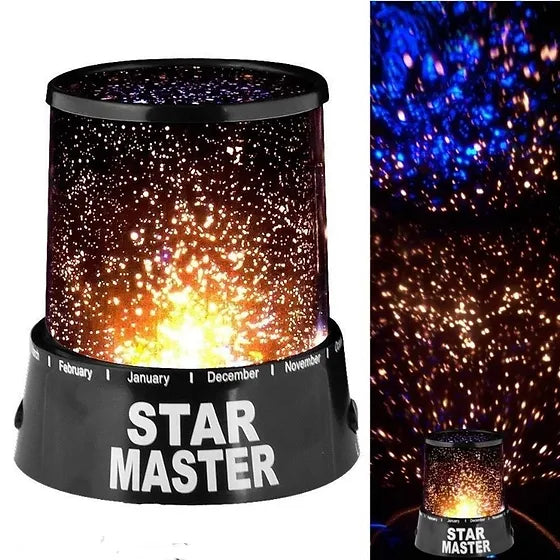 Star Master Galaxy Night LED Lights Projector Mood Lamp Star Projection Cell Operated