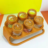 6 Pcs Masala Rack Spice Jar