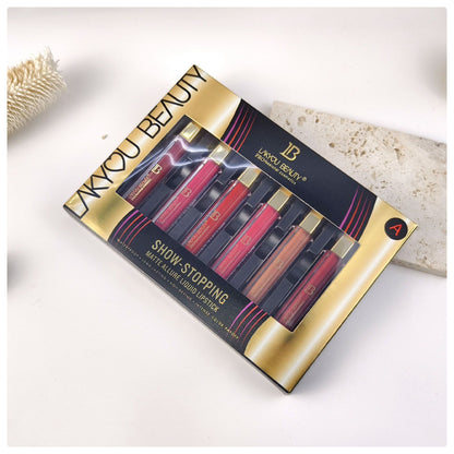 Lakyou Beauty Matte Allure Liquid Lipstick Pack Of 6Pcs