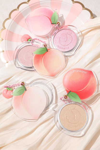 Hudamoji Peach Highlighter Keychain