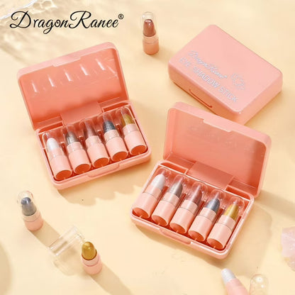 DragonRanee 5 Color Shimmer Eyeshadow Stick Makeup Kit