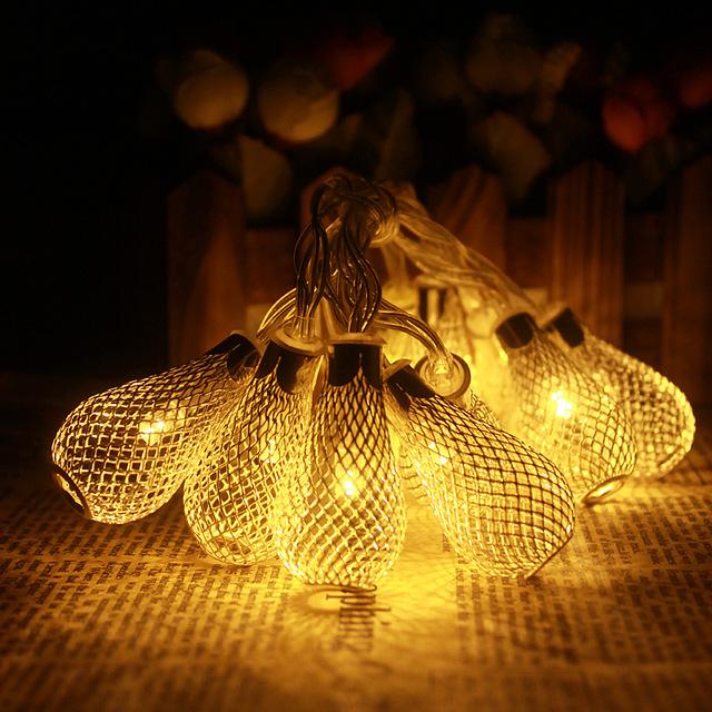 Bulb Style LED String Warm Fairy Light AA Battery Operated