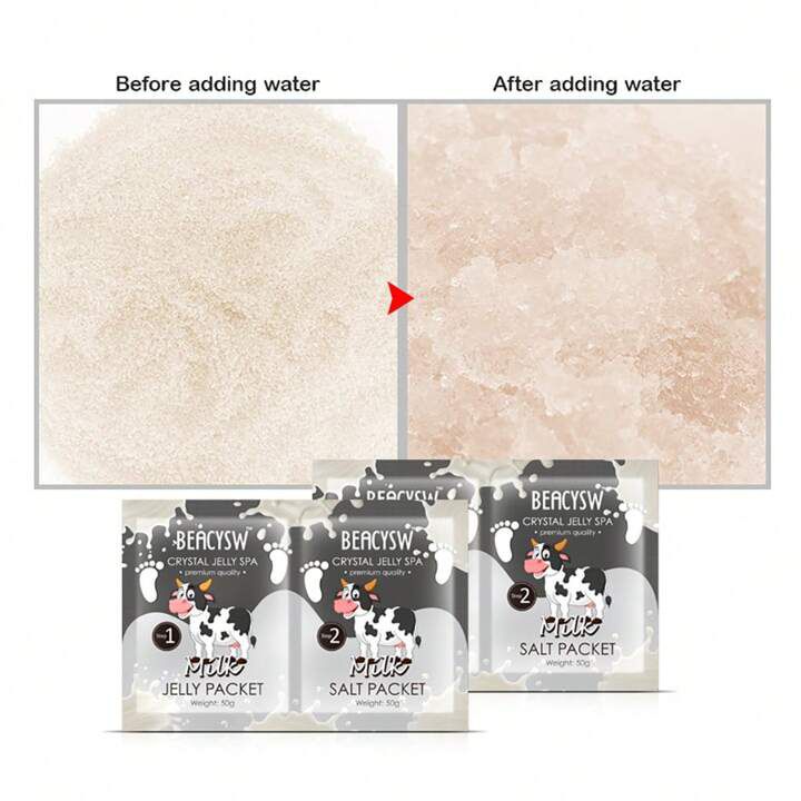 Powder Jelly Spa&nbsp;Pedicure Avry Pack of 2 Jelly Pedi Sea Salt Scrub Pedicure Foot Scrub