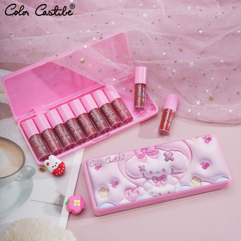 Color Castle Mini Fashion Matte Color Lip Gloss 10Pcs Set