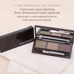 MAYCHEER Silky Texture Tricolor Long Lasting Waterproof 3 Color Eyebrow Powder