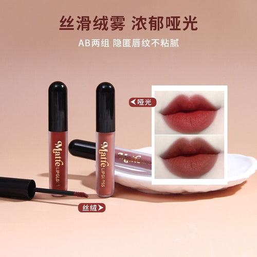 Hivi Silky Velvet Mist Texture Rich Matte Color Lipgloss 3pcs Set