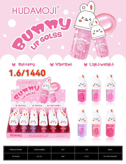 Hudamoji Bunny Lip Gloss Set