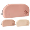 Silicone Cute Makeup Brush Storage Bag Makeup Pouch Zippered Organizer