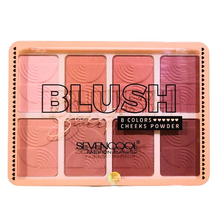 Seven Cool 8 Colors Matte Blush Palette