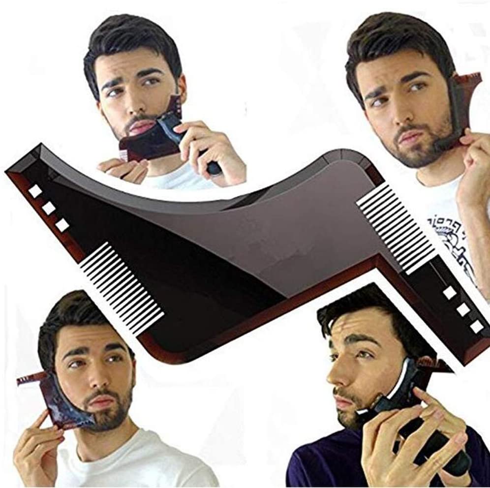 Beard Shaper Tool Plus Comb For Line Up & Edging Mens