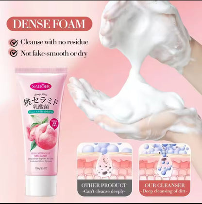 Sadoer Honey Peach Lactobacillus Hydrate Face Cleanser