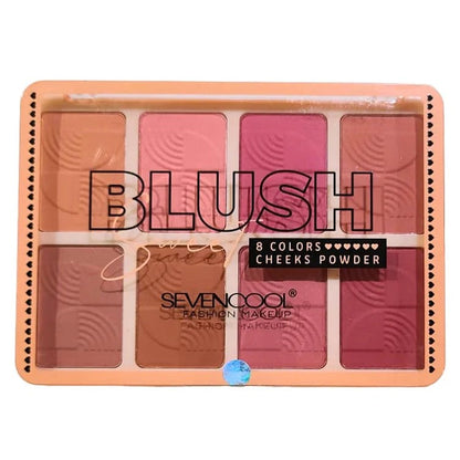 Seven Cool 8 Colors Matte Blush Palette