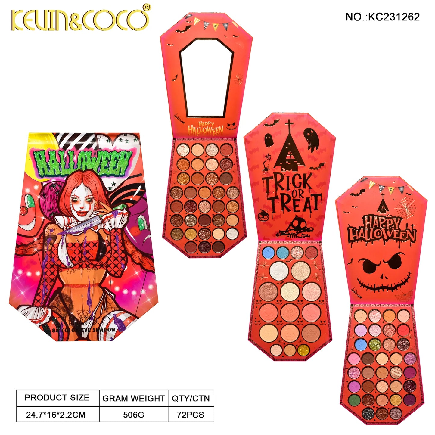 Kevin & Coco【Halloween Edition】88-Color Hauntingly Hers Eyeshadow Book