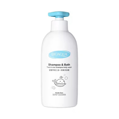 BIOAQUA Nature Organic Milk Moisture Clean Fragrance Nourish Children Body Wash Shower Gel Shampoo And Bath