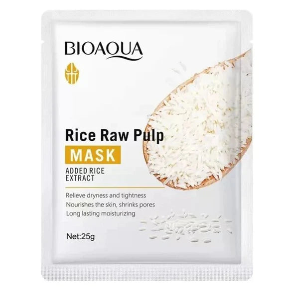 BIOAQUA Rice Raw Pulp Moisturizing Face Sheet Mask