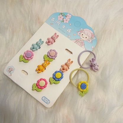 Little Bloom Bunny  Charm Hair Band Set