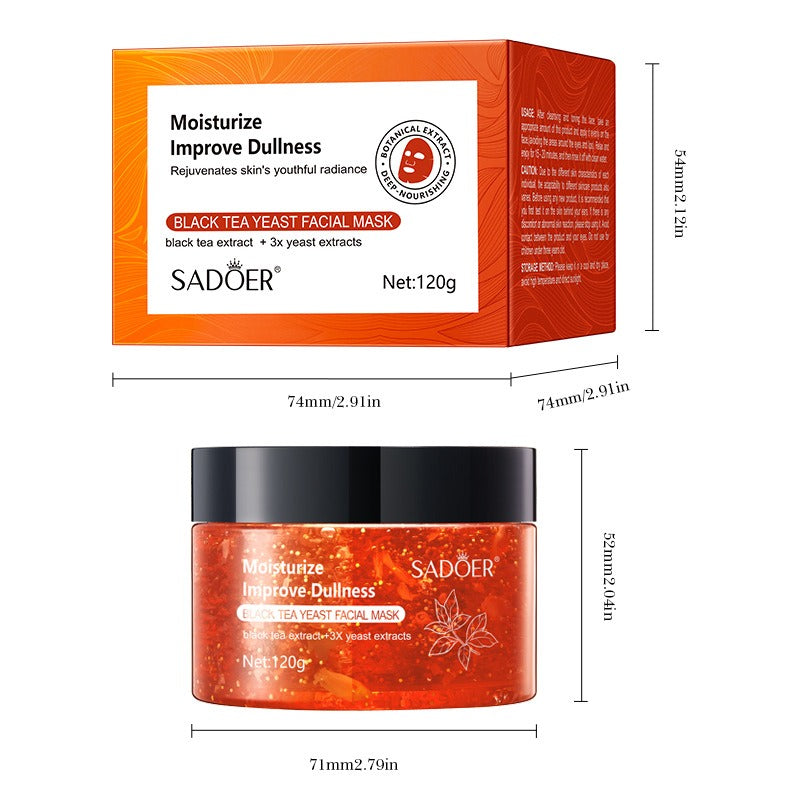 Sadoer Black Tea Yeast Facial Mask 120g