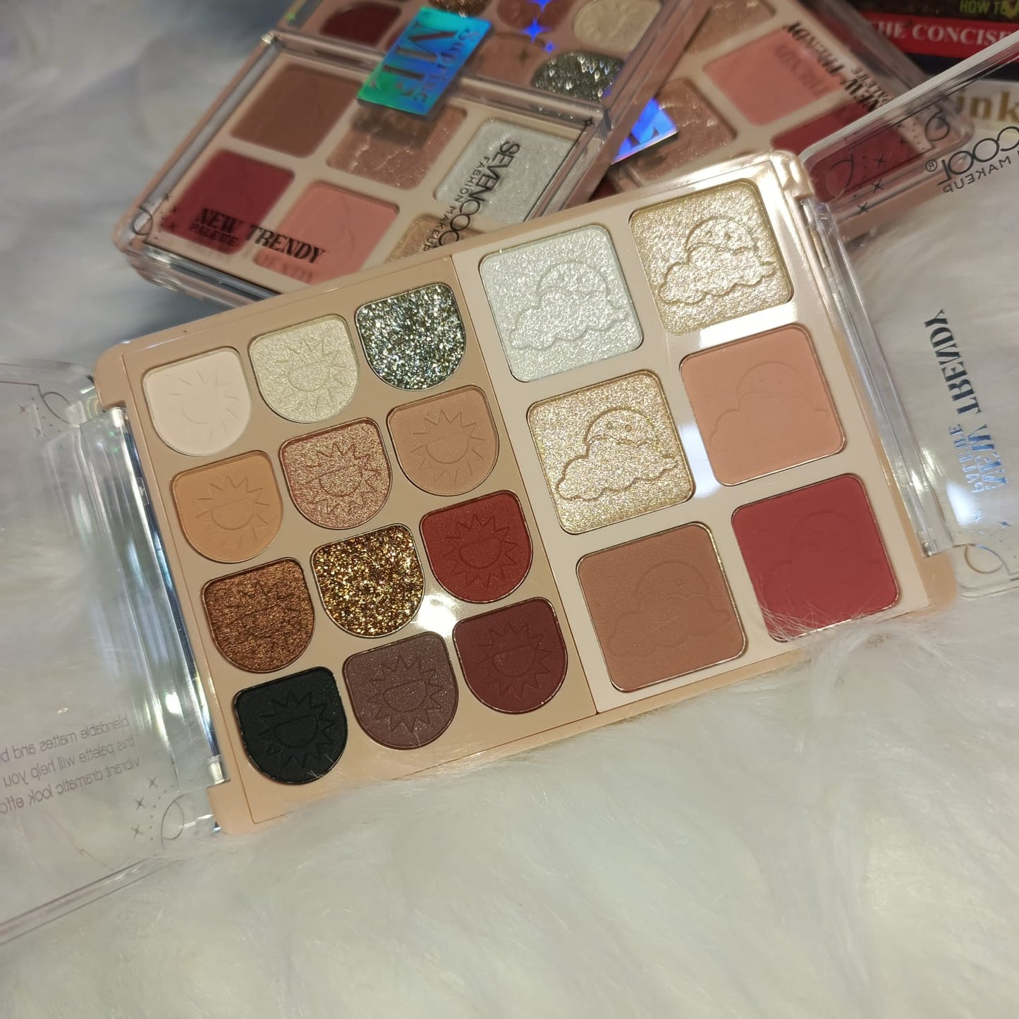 Super Cute Seven Cool All in One Beauty Palette Eyeshadow, Blush And Highlighter Palette