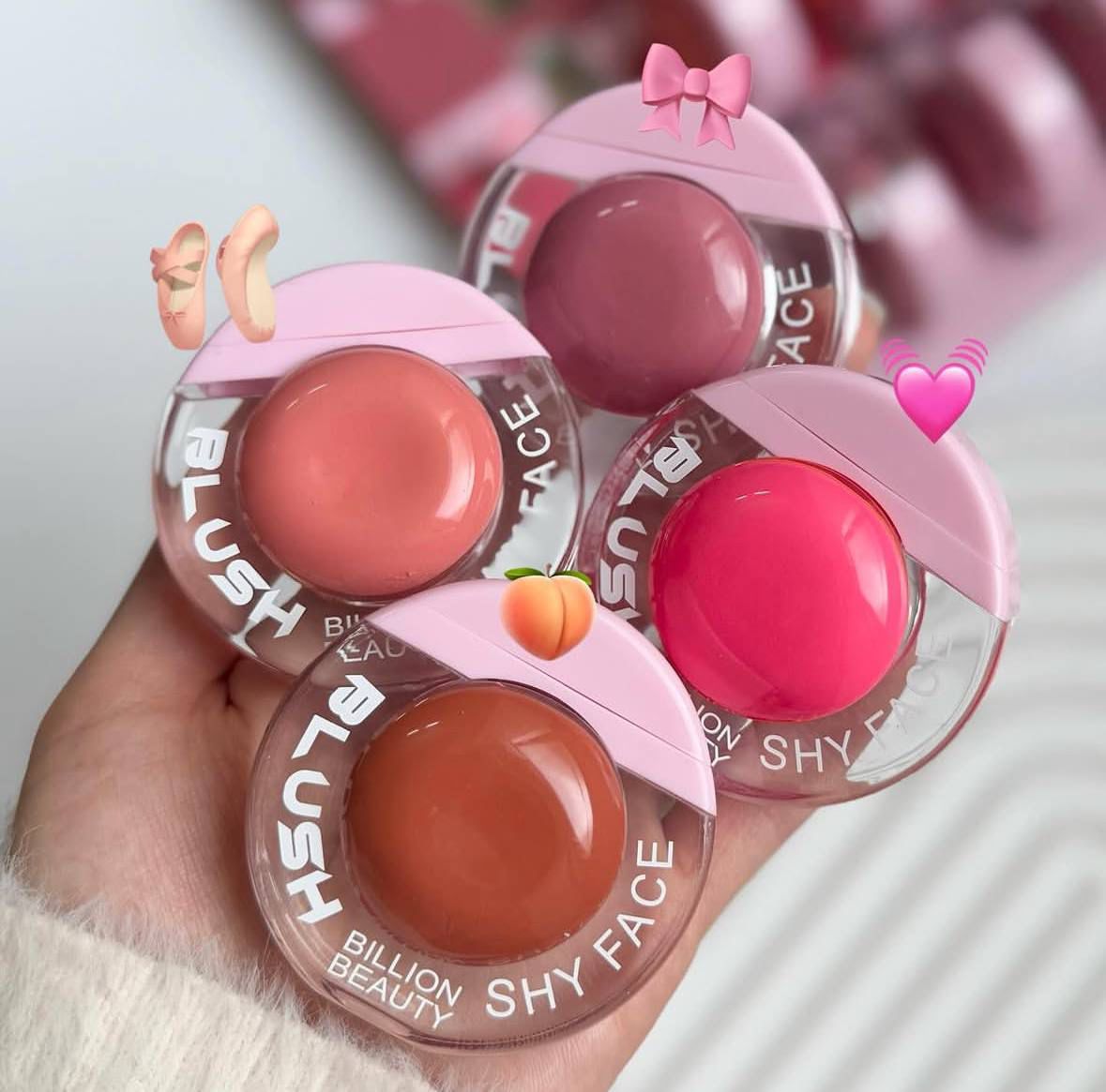 Billion Beauty New Style Shy Face Liquid Blush 4pcs Set