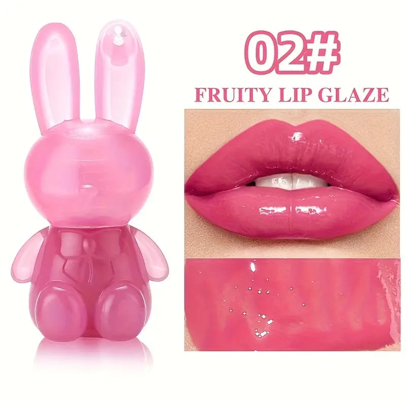Miss Lara 6 Colors Rabbit Glossy Lip Gloss & Moisturizer