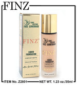 FINZ 24 Hours Long Lasting Full Coverage Liquid Foundation Comfort Matte Natural And Flawless