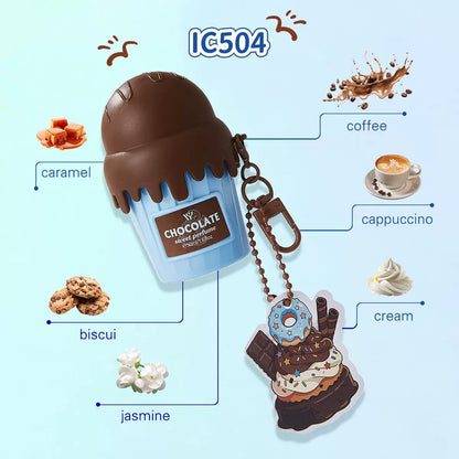 Mini Ice Cream Perfume Keychain for Girls
