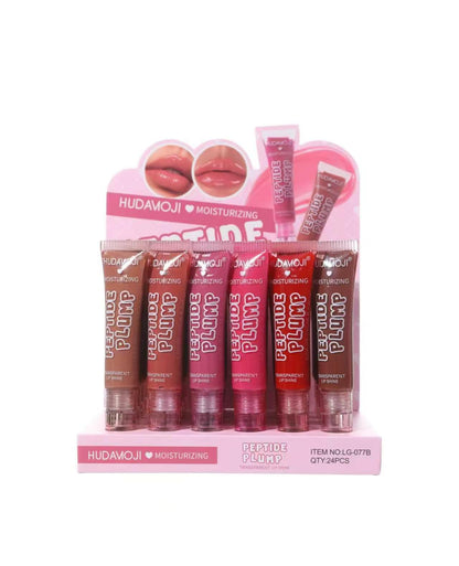 Hudamoji Peptide Plump Lip Shine – Pack of 6