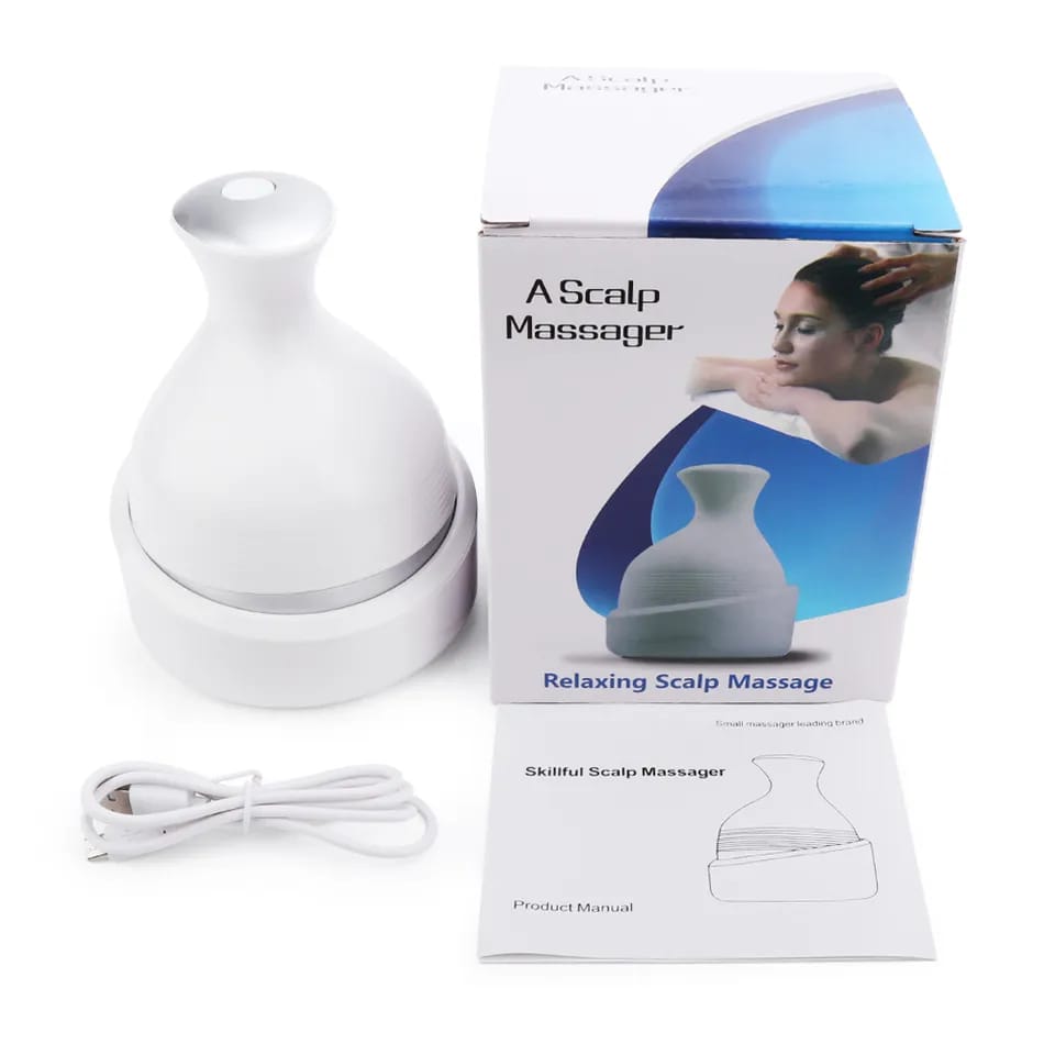 Electric Handheld Wireless Scalp Head Massager With Box
