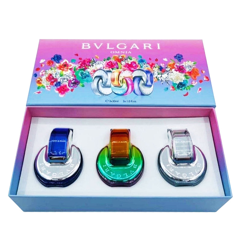 Bvlgari Omnia Miniature Fragrance Travel Set Of 3Pcs 30ml For Women beautygirl pk