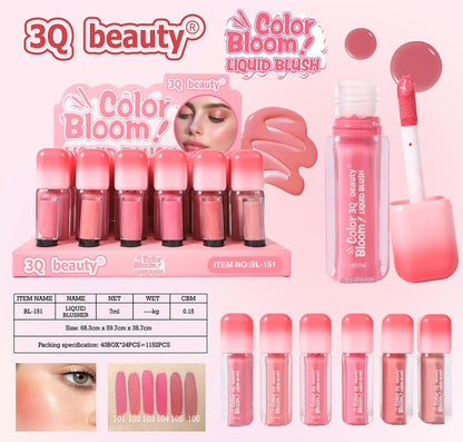 3Q Color Bloom Liquid Blush Pack of 6
