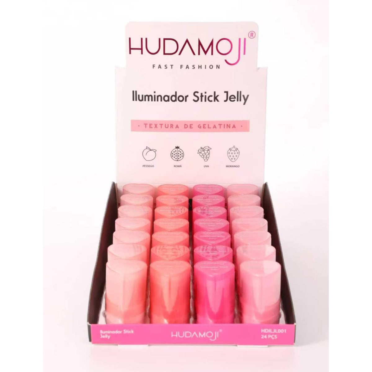 Hudamoji Jelly Highlighter Sticks – Pack of 4