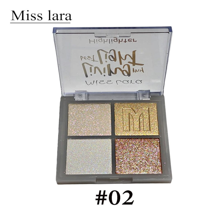 Miss Lara 4 Color Highlighter Palette