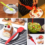 Silicone Scraper Spoon Cut Spatula Heat Resistant Non-Stick Flexible Rubber