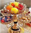 Multilayer Rotatable European Metal Fruit Bowl Fruit Basket Dry Fruit Stand