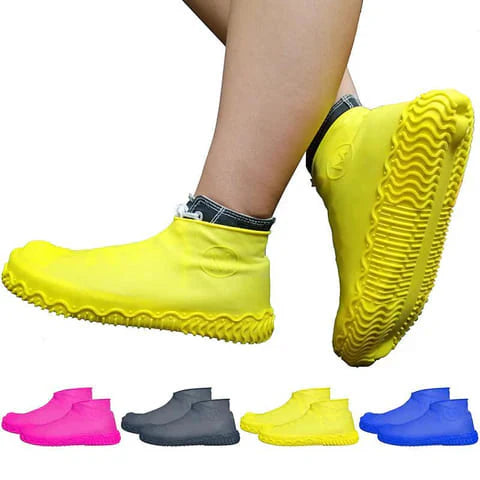 Silicone Reusable Waterproof Shoe Covers Rain Boots Protector Pair