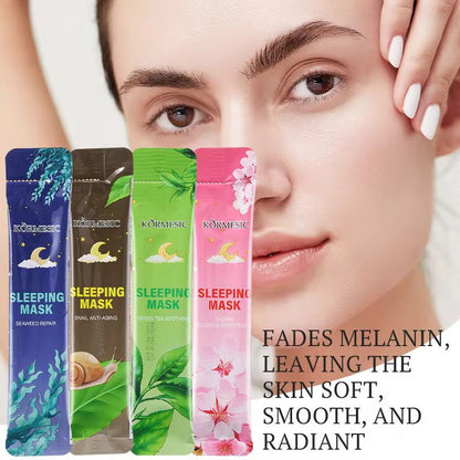 KORMESIC Oil Control Anti-Wrinkle Firming Whitening Green Tea Soothing Sleeping Mask