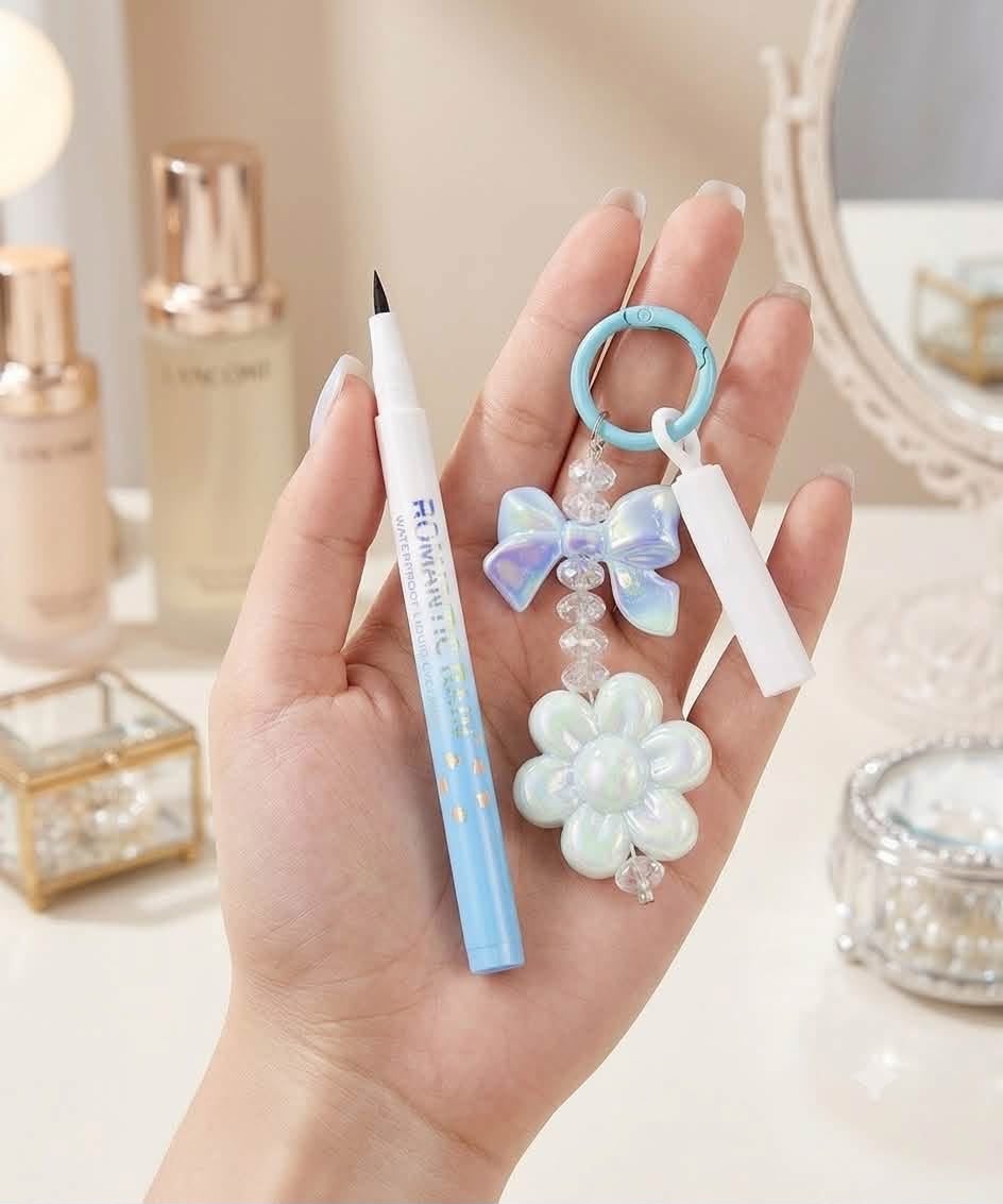 Romantic Rain Keychain Waterproof Marker Eyeliner