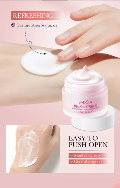 Sadoer Honey Peach Lactobacillus Hydrate Face Cream