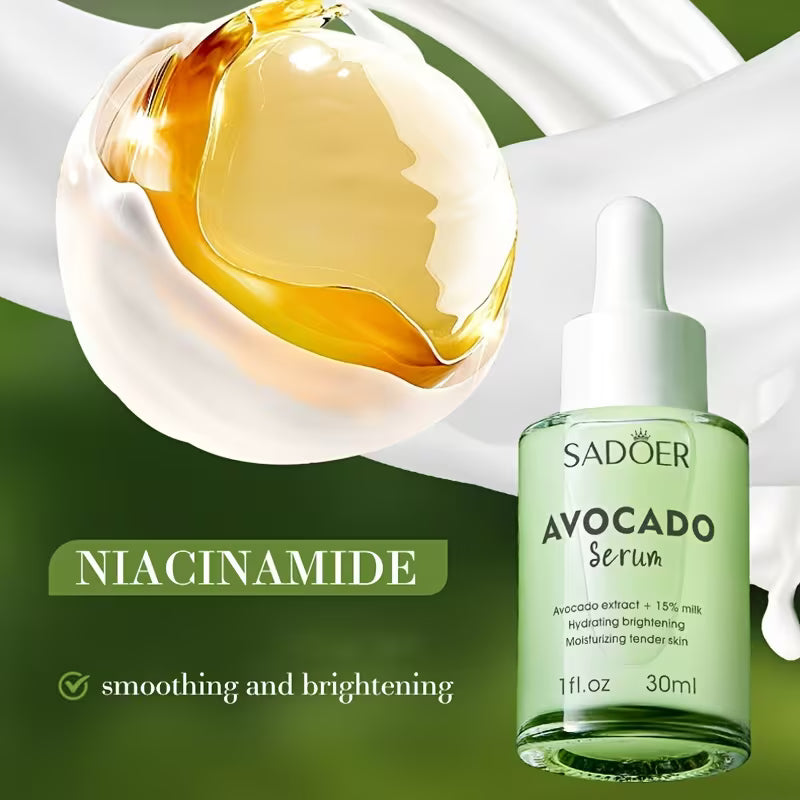 Sadoer Face Hydrating For Essence Avocado Fruit Milk with Vitamin C Glycerin Liquid