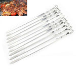 Stainless Steel BBQ Skewers Stick Premium Quality Pack of 6