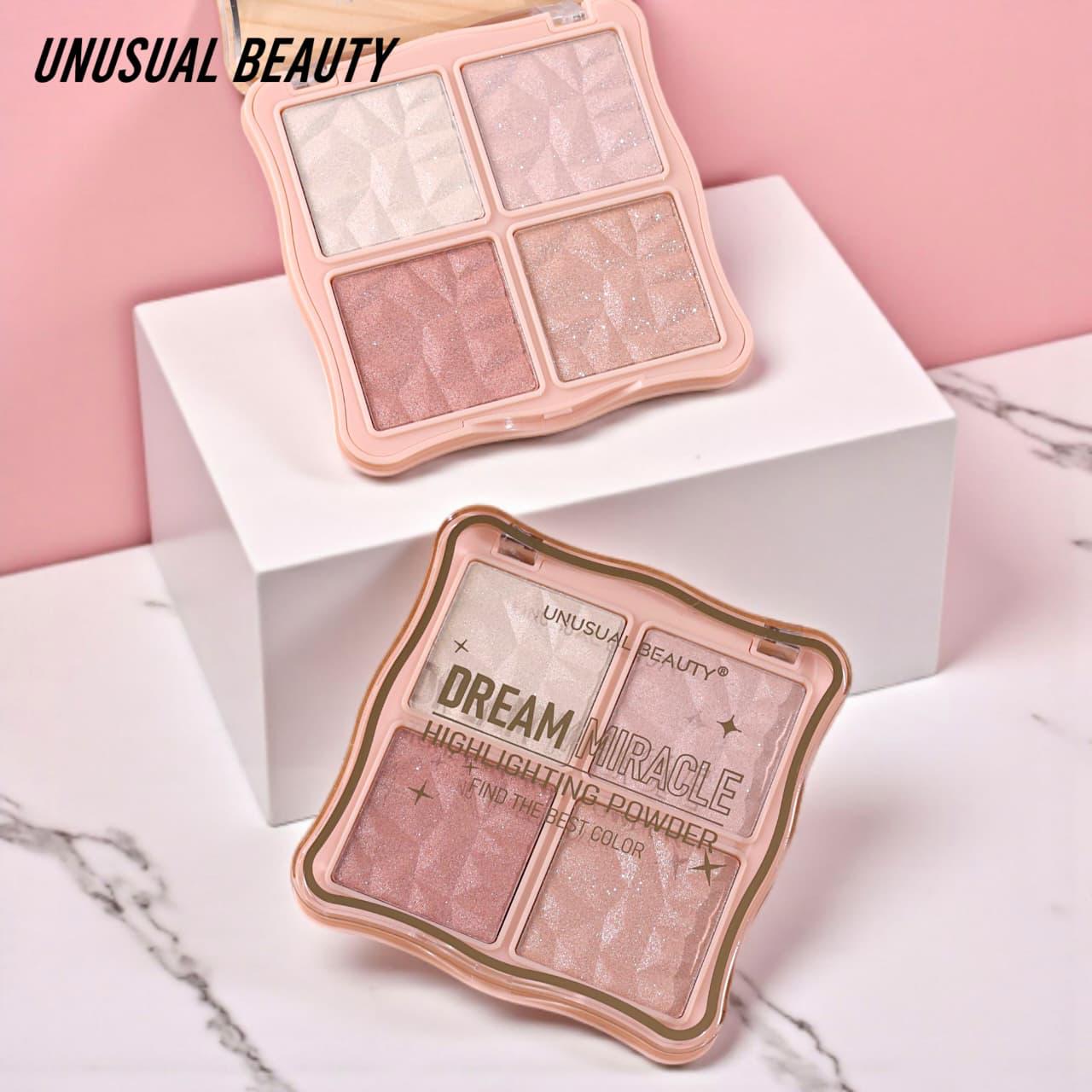 Unusual Beauty 4 Color Highlighter Palette