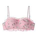 Beautygirl Japanese Style New Hello Kitty Print Padded Bra for girls Color Pink