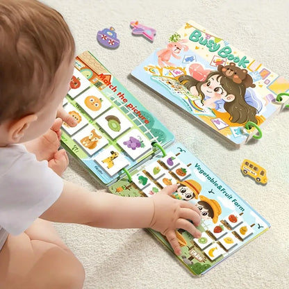 Montessori Educational Toy 7 Page Preschool Activity Flip Book And Early Learning Toy