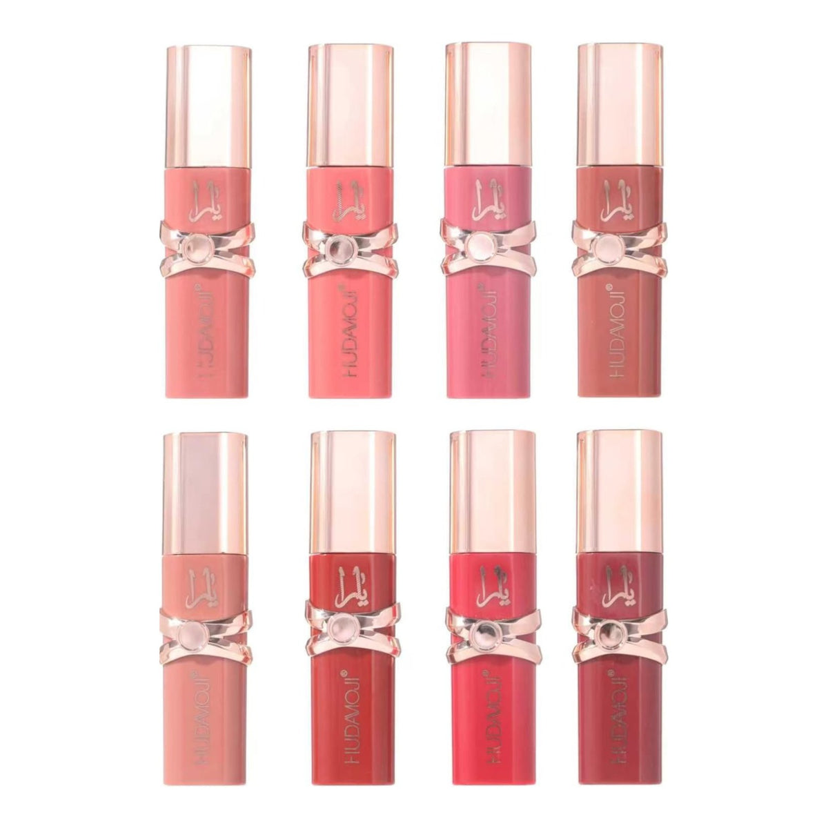Hudamoji Yara Velvet Matte Lipstick – Pack of 8