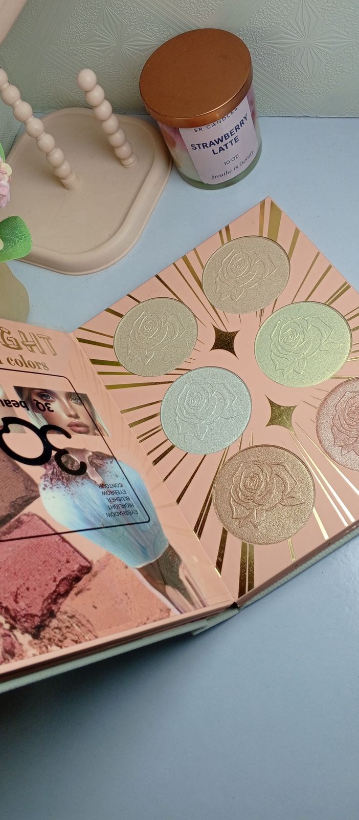 3Q Beauty 5 Fold Book Palette High Quality Pigmented