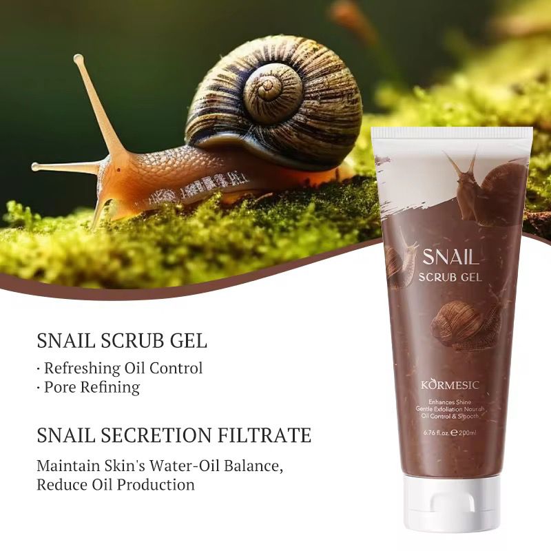 KORMERSIC Exfoliating Deep Cleansing Skin Whitening Body Skin Care Cleansing Exfoliating Facial Face Scrub Gel