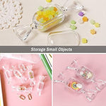 Multipurpose Mini Candy Shape Jewelry Organizer Storage Box Pack of 10