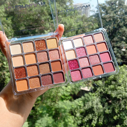 Hudamoji 16 Color Shimmer & Matte Eyeshadow Palette