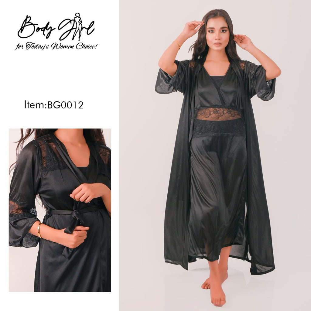 Body Girl Tender Tides Black Nighty 3pcs
